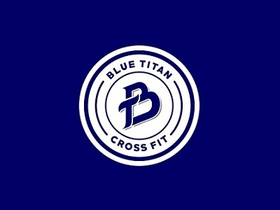 Blue Titan b blue creative crossfit design gym lettermark logo minimal monogram t titan