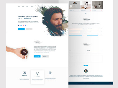 Personal Portfolio Site freelancer landing minimal page personal portfolio ui ux web