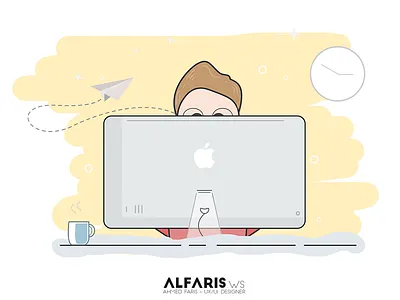 Practicing Time code coding design develop developing geek illustrate illustration imac mac