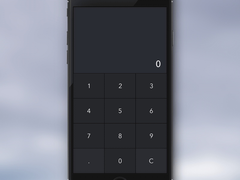 Daily UI - 004 - Calculator 004 calculator daily ui dark experiment interaction design motion ui ui animation ux