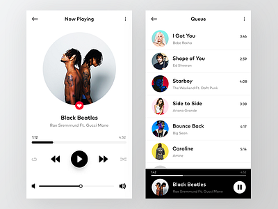 Music Player Concept dailyui musicplayer