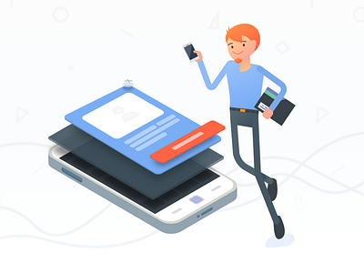 isometric mobile illustration harshad illustration isometric illustration mobile