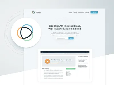New Project • Coming Soon! app branding education gradient lms marketing ui ux web