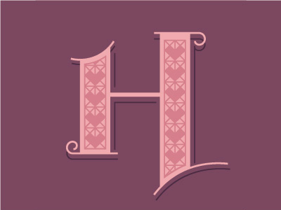 Vintage Drop Caps- H alphabet drop caps initials lettering letters monogram numbers typography vintage