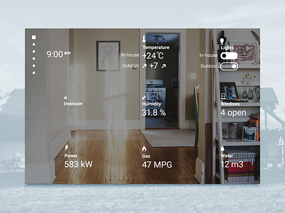 🏠 Home Monitoring Dashboard dashboard home interface minimal monitoring ui