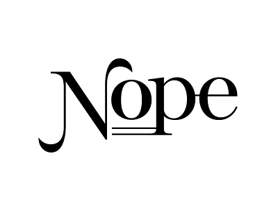 Nope. typography