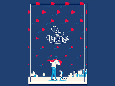 Valentine Card card creative market dating february flat illustration love romance romantic valentine valentines day vector