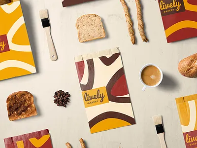 Lively Package bakery brand identity branding identity logo package design packaging