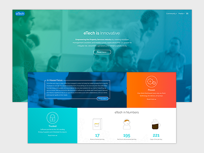 eTech Website digital user experience website