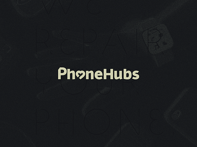 Phonehubs. identity logo design