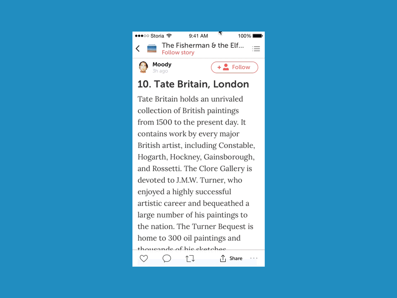 The prompt through a User Journey animation flinto follow ios prompt tip ui