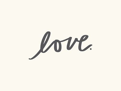 love brush lettering love valentines day