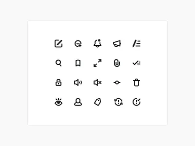 Gitscout Icon Kit alert announcement compose icons issu notifications preview reactions tag