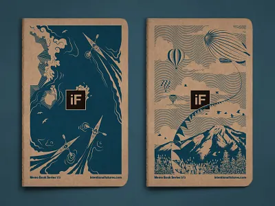 iF Notebooks 2 of 3 illustration notebook pacific northwest pattern print texture