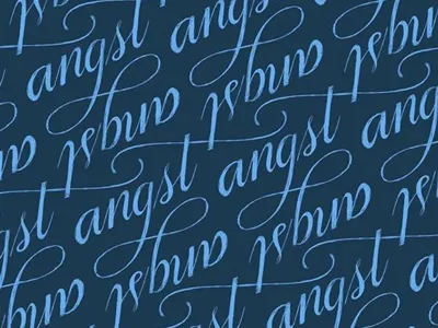 whole lotta angst lettering pattern