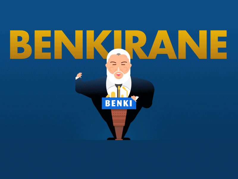 Benkirane Press Conference 2d animation character animation flat morocco press