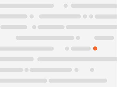 Code circle code color form gray orange shape standout white