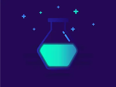 Mana potion. art design draw drawings flat icon illustration illustrator mana potion rpg