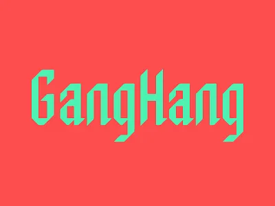 GH black letter bright colorful glitch social web