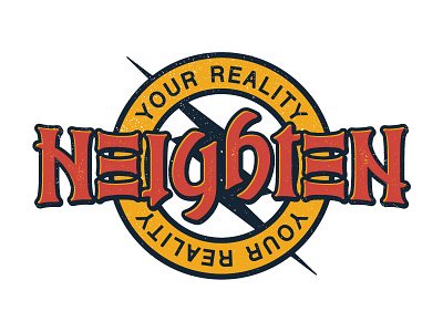 Heighten Your Reality Ambigram illusion letters optical script type typography words