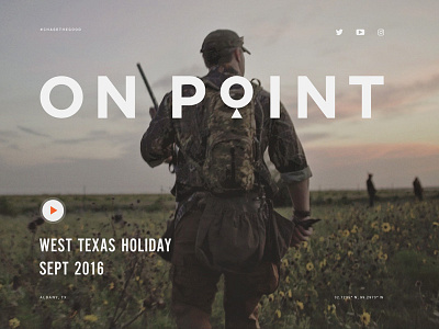 Big announcement tomorrow... chase the good gsp hunting launch on point outdoors texas web design