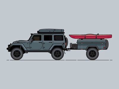 Jeep Rubicon 036 auto cars illustration jeep overland vector vehicles