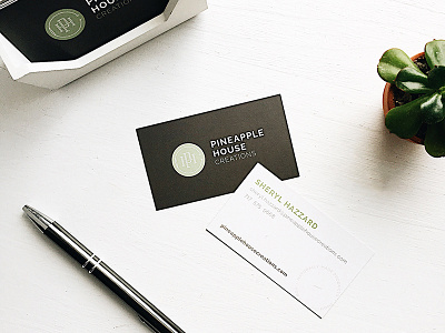 PHC Cards business cards design layout monogram simplicity