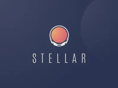 Stellar Logo astronaut illustration logo space