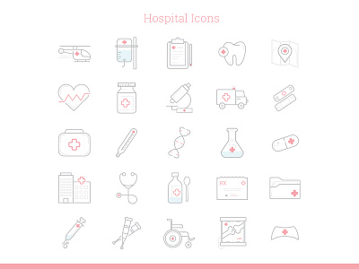 Hospital Icons doctor health hospital medical medicine nurse