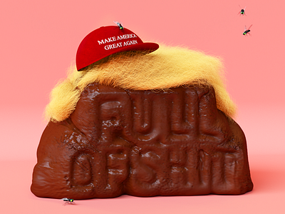 FullOfSh** 3d c4d letering poop type