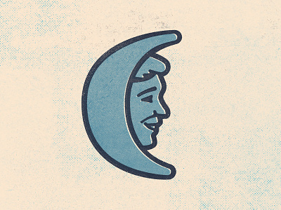 Moon Mullins icon logo moon