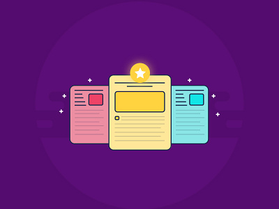 Best Blogs for Ecommerce " illustrations " blog colorful ecommerce flat icon illustration line