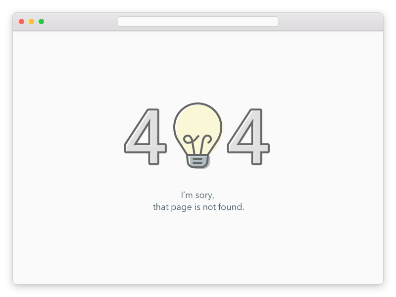 Daily UI 008 | 404page 008 404 bulb dailyui ui