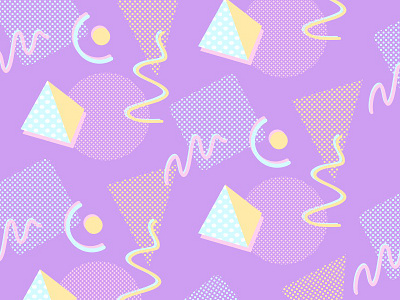 Retro Geo Pattern pattern retro scribble shapes