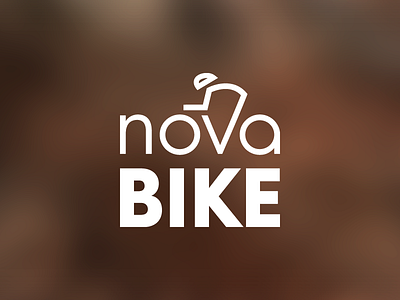Nova Bike bicycle bike graphic design logo logotype minimal simple symbol typography