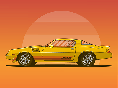 1979 Chevrolet Camaro Z28 Dribbble camaro car chevrolet graphicdesign illustration musclecar vectorart z28 camaro