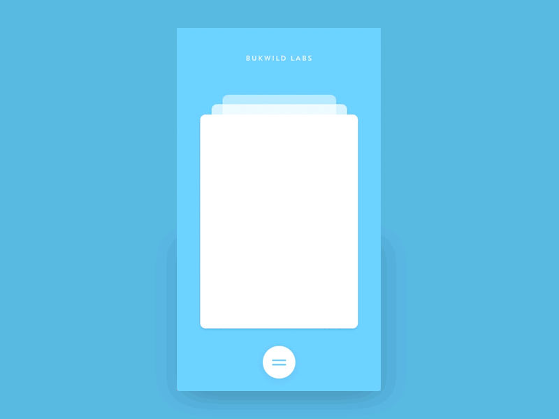 _card-swipe animation cards hamburger interaction labs menu mobile principle sketch swipe