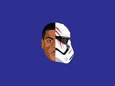 FN 2187 art finn fn2187 illustration illustrator jedi starwars stormtrooper