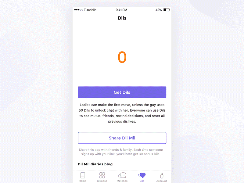Dating app. Premium Features android animation bright clean gradient ios motion shadow ui ux