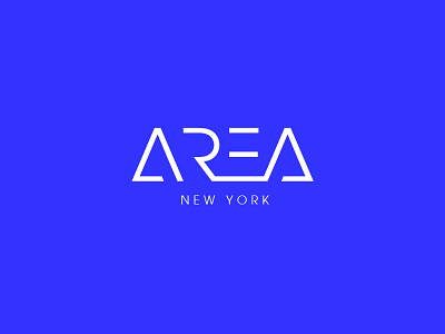 Area New York area branding logo design marketing new york property real estate rental sales wordmark