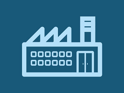 Factory icon illustration