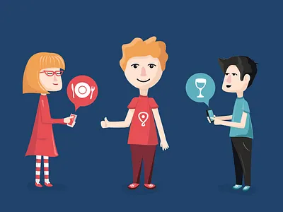 Locish Characters: Eat or Drink? branding character design drink eat illustration locish recommendations