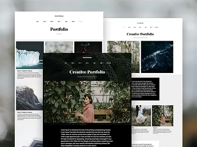 Muse Portfolio Responsive Template + Gallery Widget adobe muse agency creative design gallery minimal muse simple template theme ui web