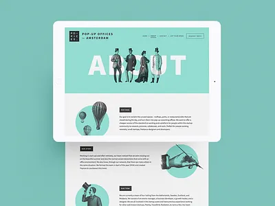 About Page about design ui web webpage