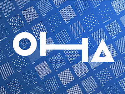 OHA identity flexible logo pattern