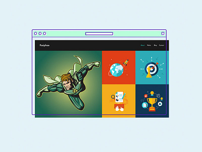 Pasiphae branding layout one page webdesign website wordpress