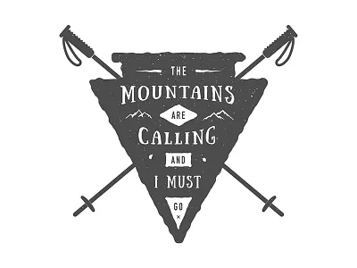 Adventure poster adventure badge emblem logo motivation mountain poster ski travel winter