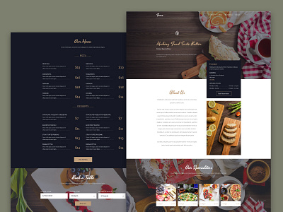 Fesco - Restaurant PSD Template booking free freebie menu onepage psd restaurant template web