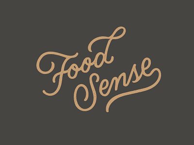 Food Sense concept food ligature logo logotype sense sketch type typography