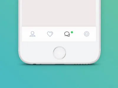Footer Navigation alert clean inbox message notification product design ui ux